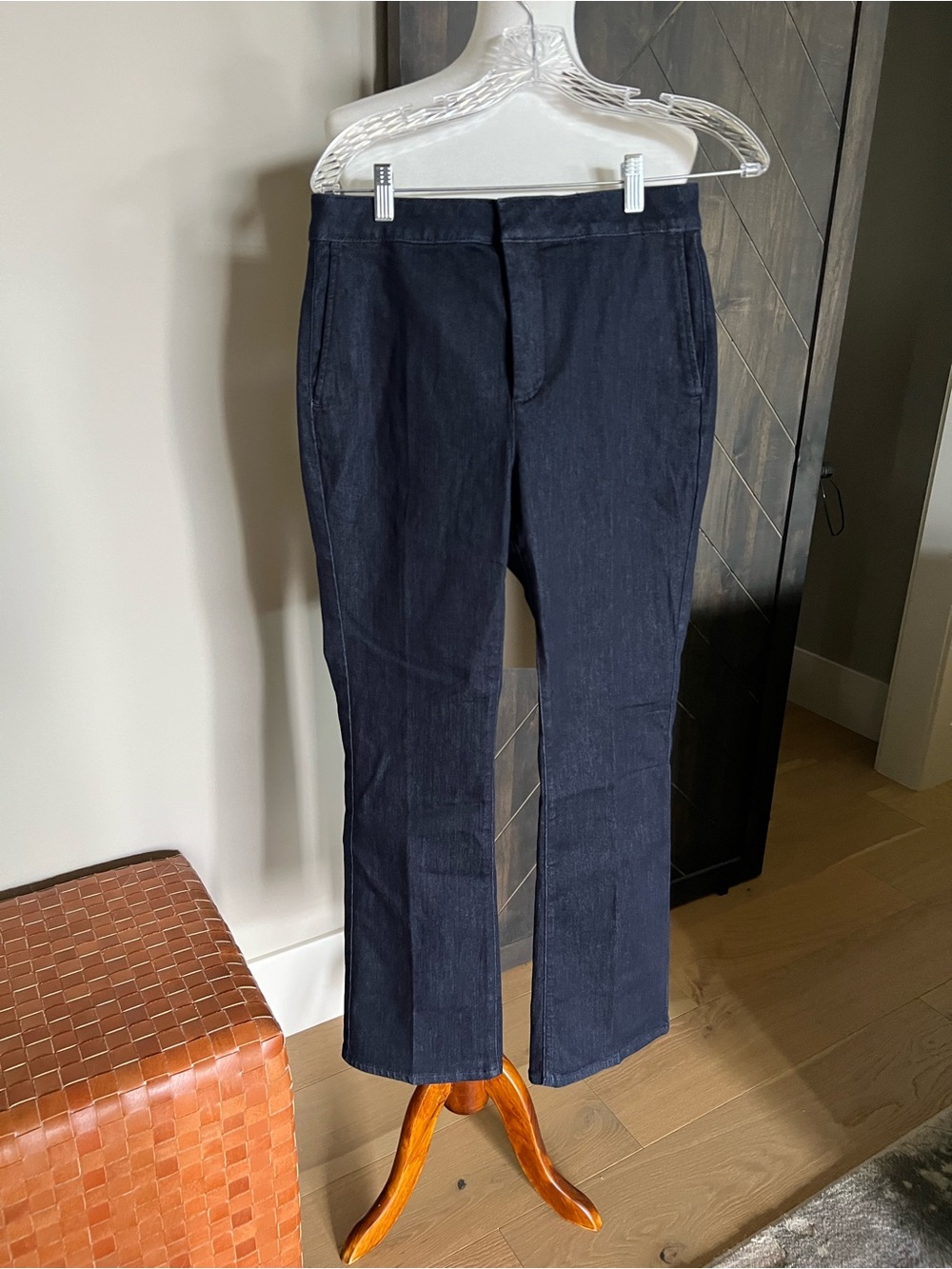J. Crew Slim Straight Trouser Jeans in Dark Navy